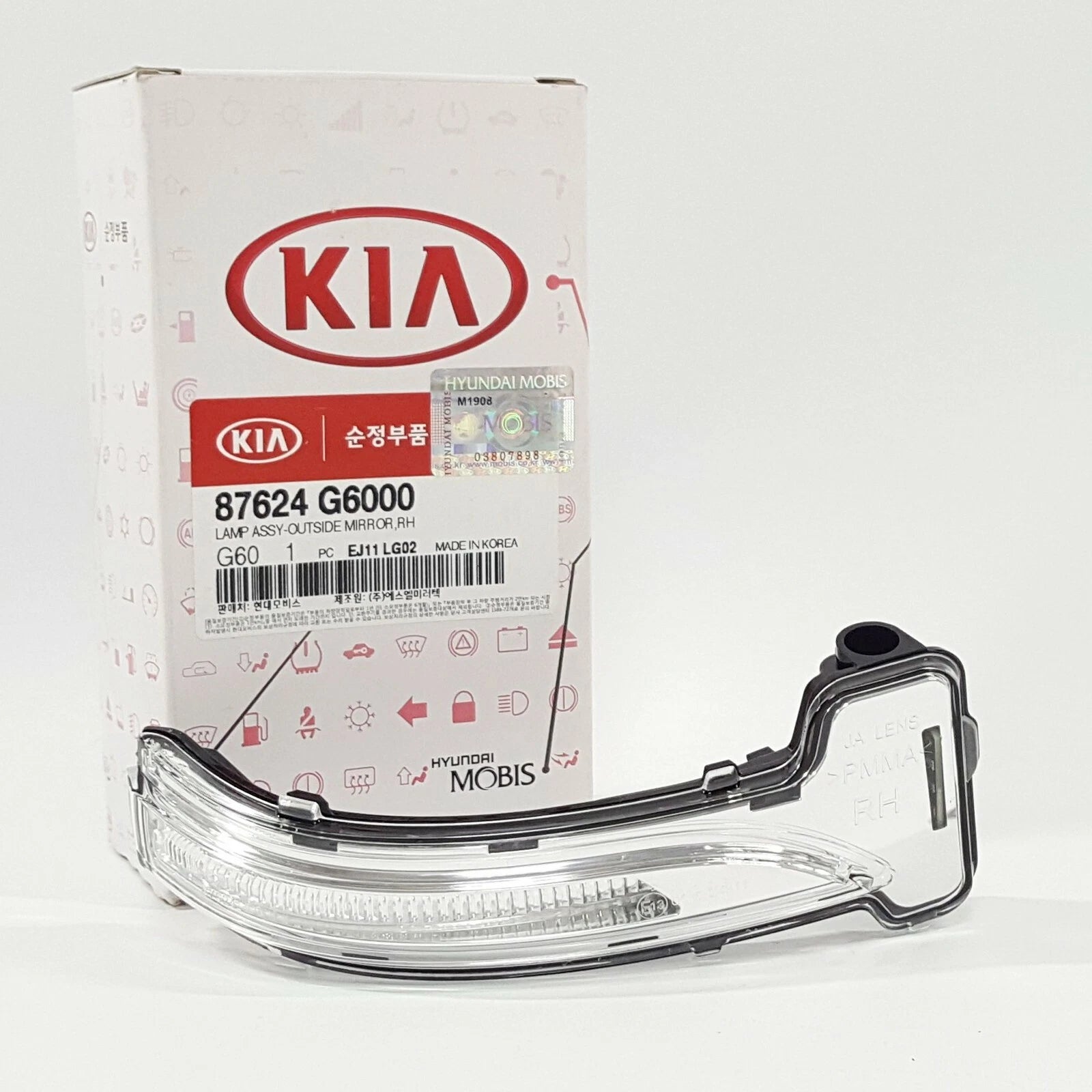 87624G6000 Side Repeater Turn Signal LED Lamp Right RH For Kia Picanto 2017-2018