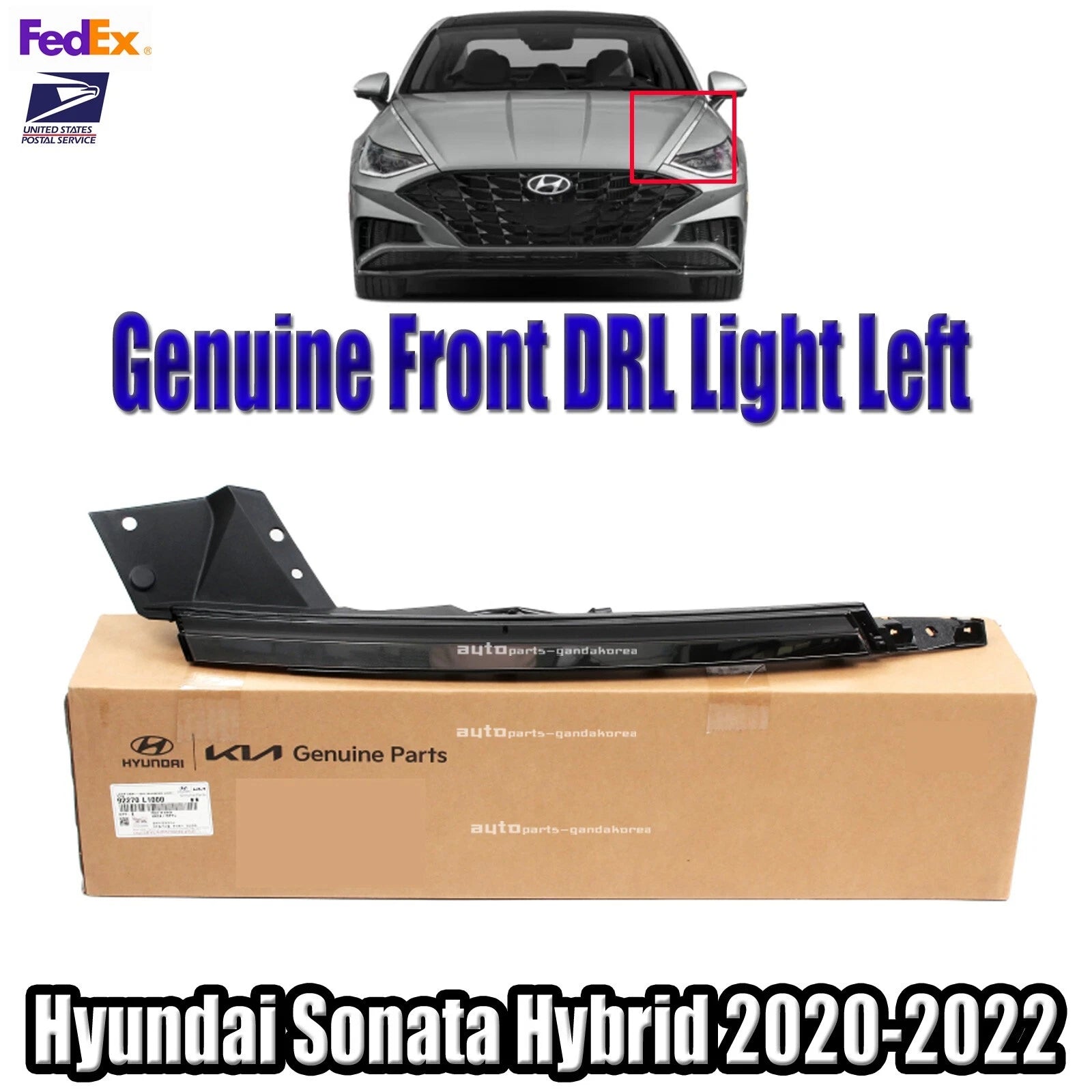 Genuine 92270L1000 DRL Lights Fog Lamp Left For Hyundai Sonata Hybrid 2020-2022