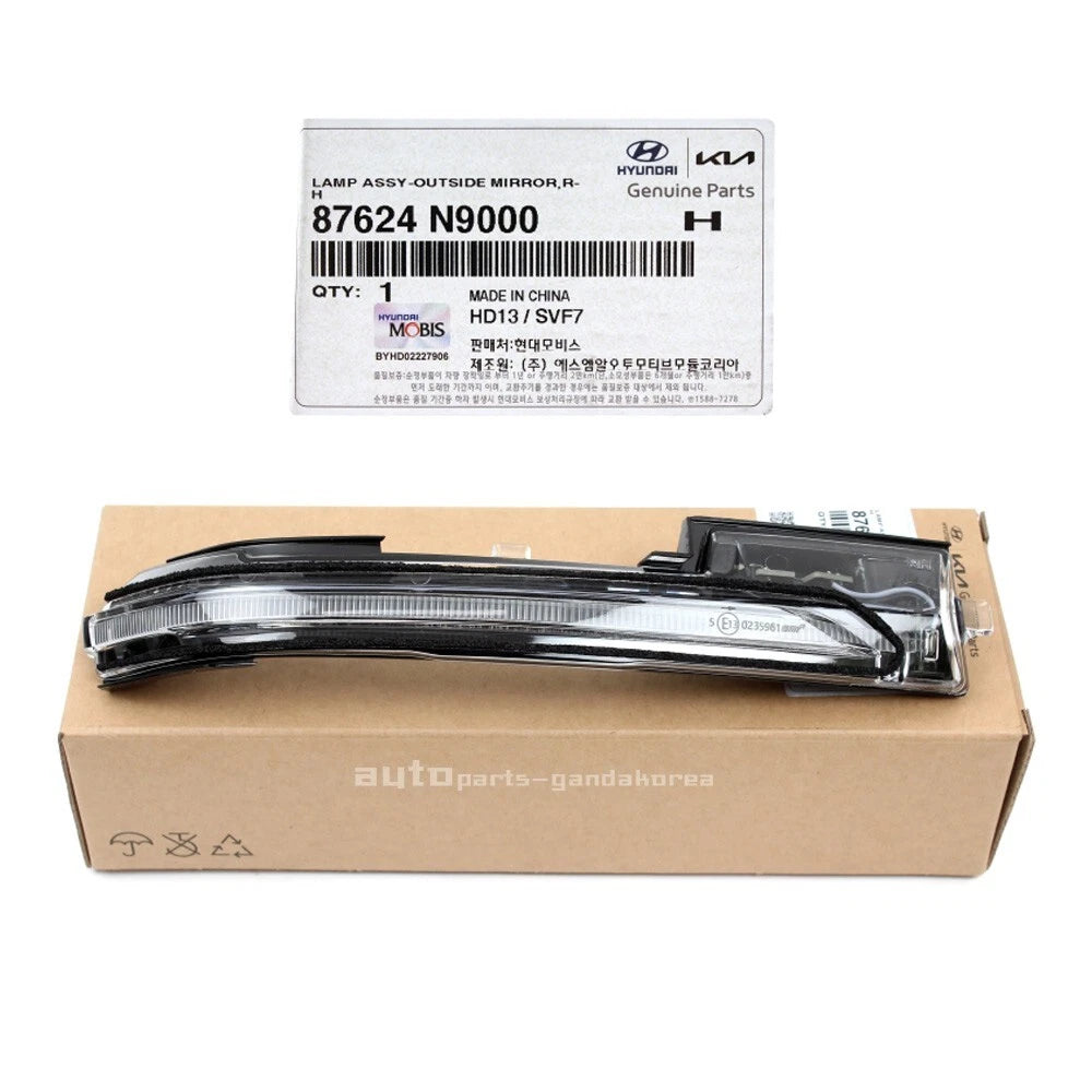 Genuine 87624N9000 Side Mirror Signal Lamp Repeater Right RH For Tucson 2022