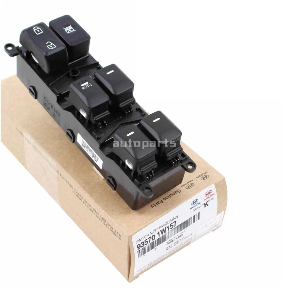 Genuine 935701W157 Main Power Window Switch Left Driver For Kia Rio 2012-2017