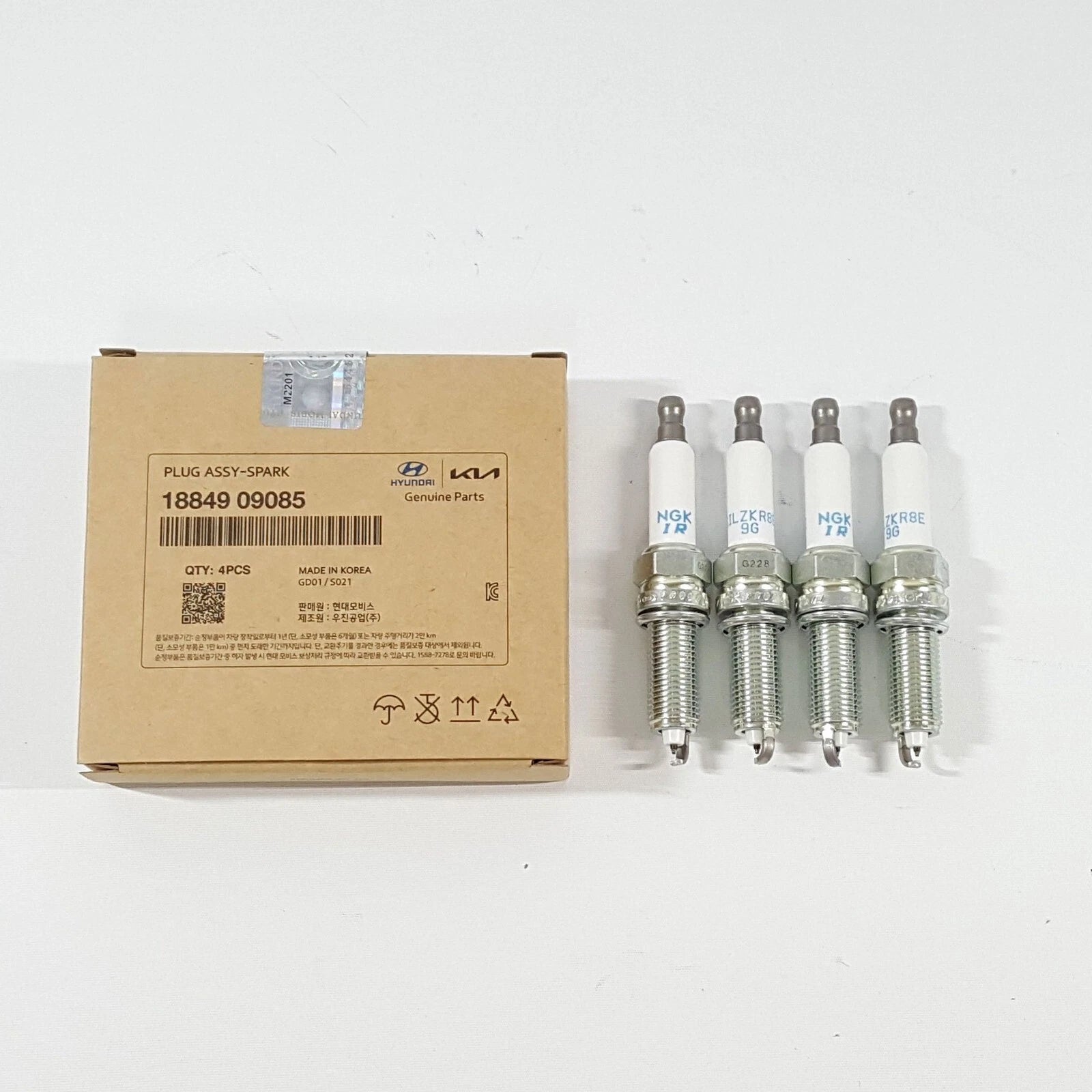Genuine 1884909085 Iridium Spark Plug 4pcs For Hyundai Sonata 2011~2017