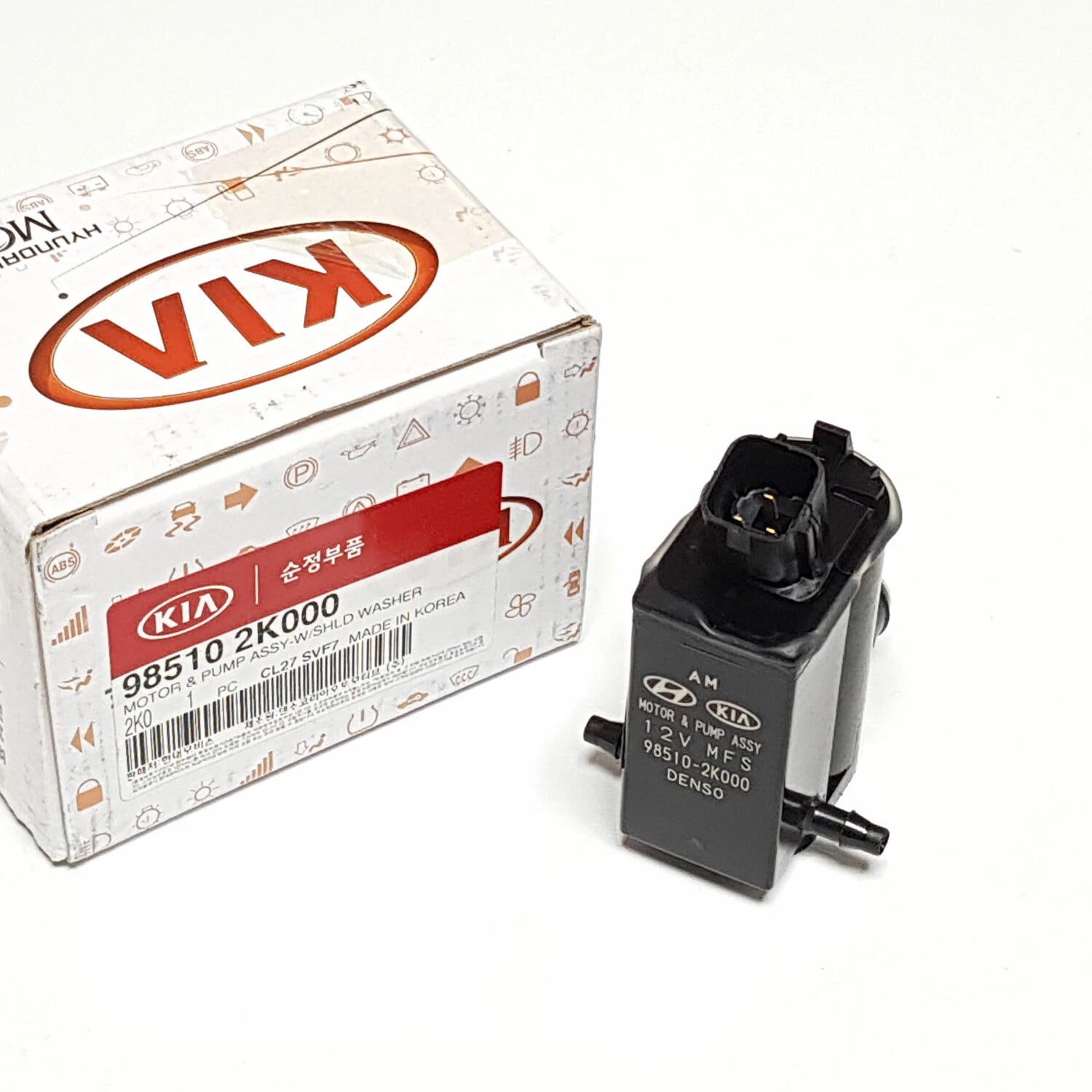 Genuine 985102K000 (985102J500) Washer Motor Pump For Kia Soul 2009-2013