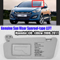 Genuine 852012L520TX Sun Visor Sunroof-type LH Gray Hyundai i30 i30CW 2008-2011