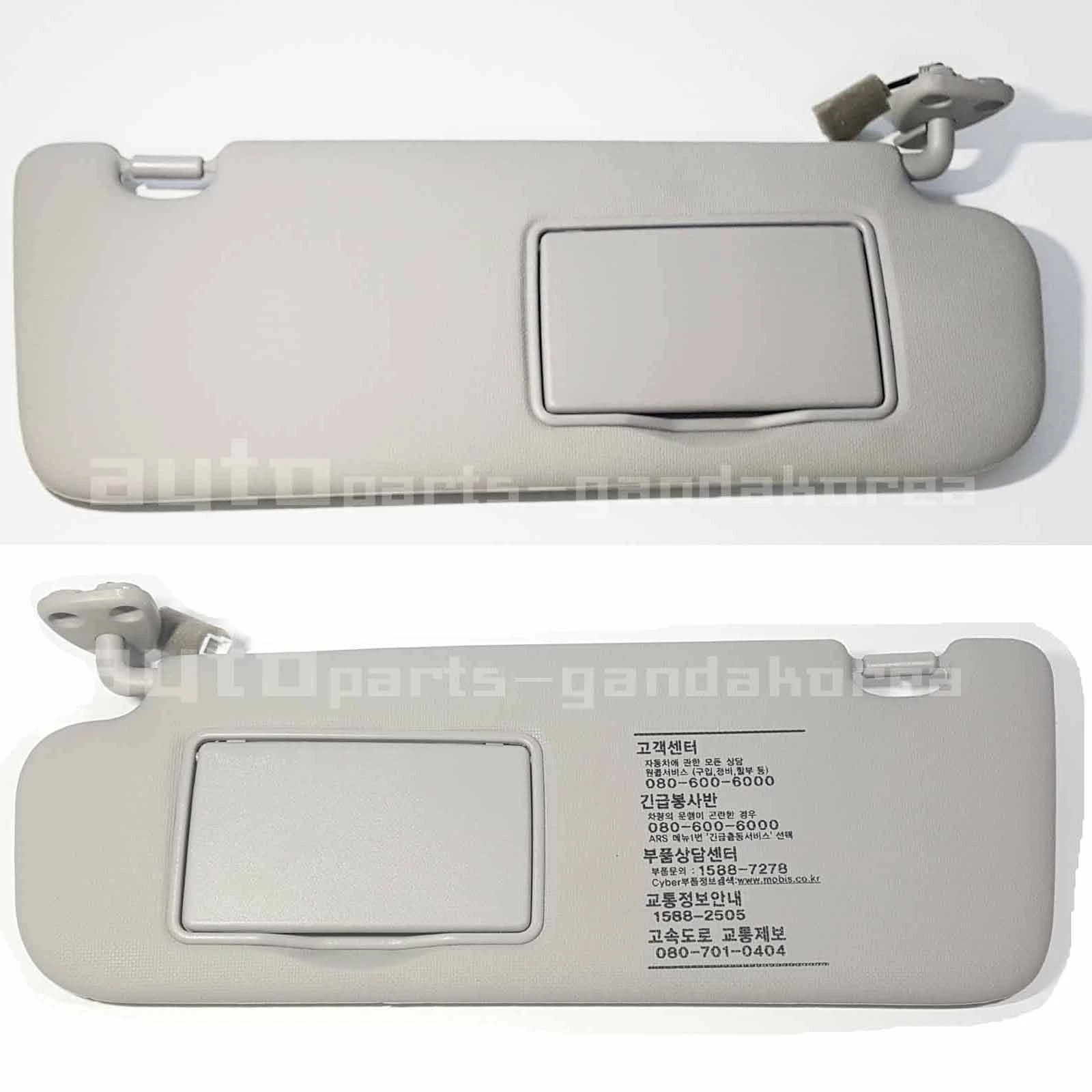 852013K400QS 852023K400QS Sun Visor LH RH 2EA 1SET Gray Hyundai Sonata 2006-2010